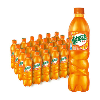 pepsi 百事 可乐 美年达 Mirinda 24瓶*500ml 橙味 汽水 碳酸饮料