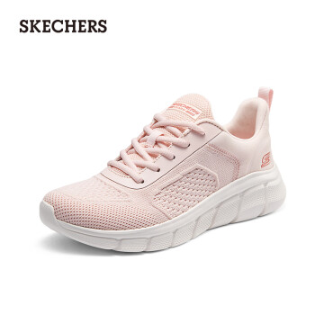 SKECHERS 斯凯奇 女士绑带休闲运动鞋117326 浅粉色/LTPK 38.5