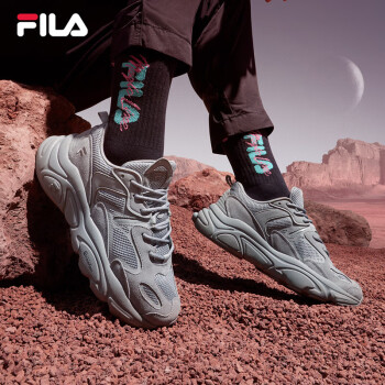 FILA 斐樂 男跑步鞋火星鞋二代2023潮流運動鞋輕便透氣老爹鞋