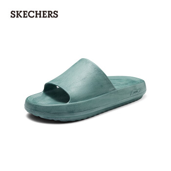 SKECHERS 斯凱奇 時尚休閑泡泡鞋洞洞鞋243333 藍綠色/TEAL 45