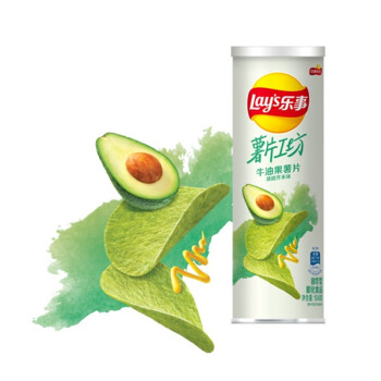 Lay's 乐事 薯片工坊 牛油果薯片 清甜芥末味 104g