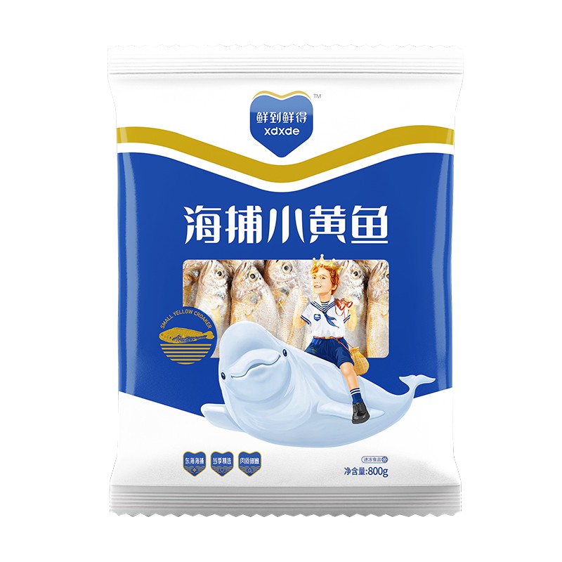 鲜到鲜得 海捕小黄鱼 26-28条 800g 30.03元