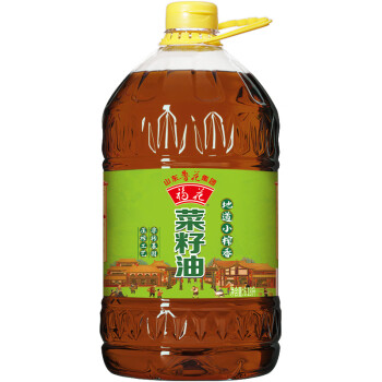 福花 食用油 鲁花集团 小榨一级菜籽油6.18L 物理压榨