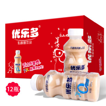优乐多 乳酸菌酸奶饮料 益生菌发酵 340ml*12瓶