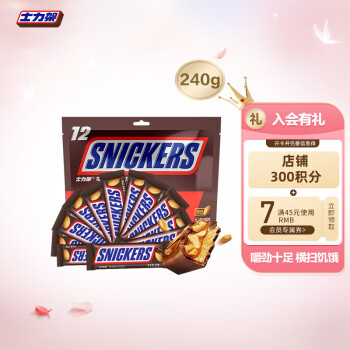 SNICKERS 士力架 花生夹心巧克力 240g