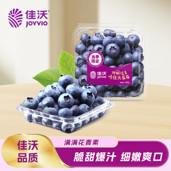 JOYVIO 佳沃 进口蓝莓 2盒装 125g/盒 生鲜水果