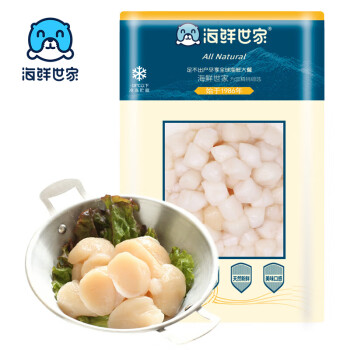 海鲜世家 冻海湾贝柱 500g