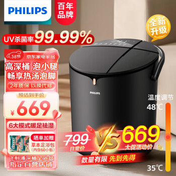 PHILIPS 飞利浦 PPM5302F 足浴盆 灰色