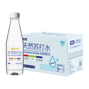 yineng 依能 天然蘇打水 弱堿性 無添加飲用天然水 350ml*15瓶 整箱裝