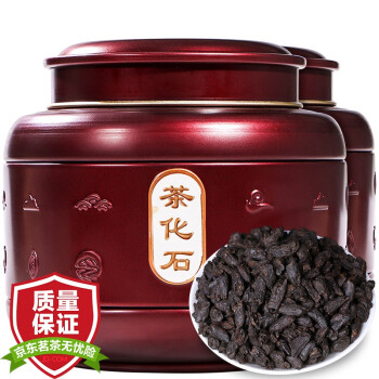 安纯 碎银子普洱茶叶糯米香十年茶化石云南古树熟茶 茶叶礼盒罐装 茶叶礼盒 500g
