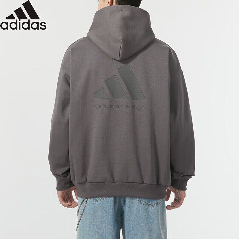 adidas 阿迪達(dá)斯 春季男女CHAPTER 02 運(yùn)動(dòng)休閑加絨衛(wèi)衣套頭衫IX1964 M碼 389元