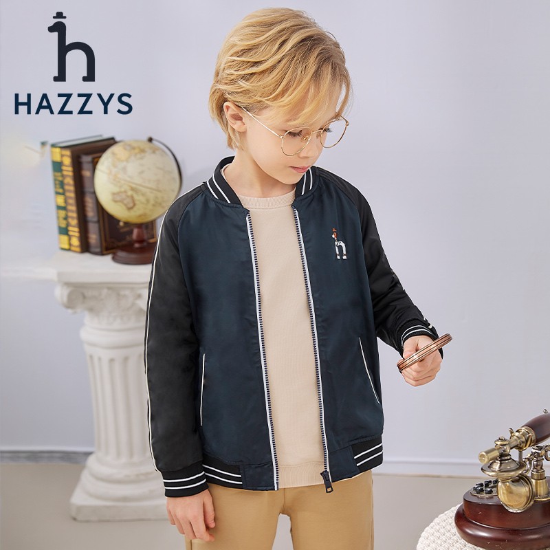 HAZZYS 哈吉斯 童装补贴 儿童学院风棒球服 券后269元