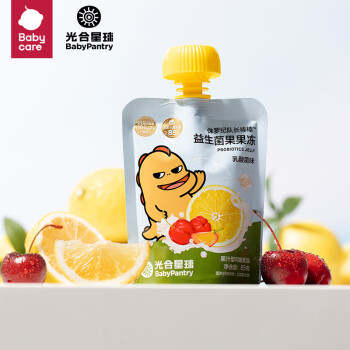 BabyPantry 光合星球 THE BABYPANTRY）儿童果泥果冻棒棒益生菌果果冻（乳酸菌味）85g/袋