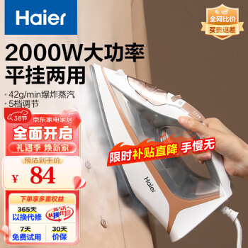 移动端：Haier 海尔 HY-Y2026 电熨斗 白色