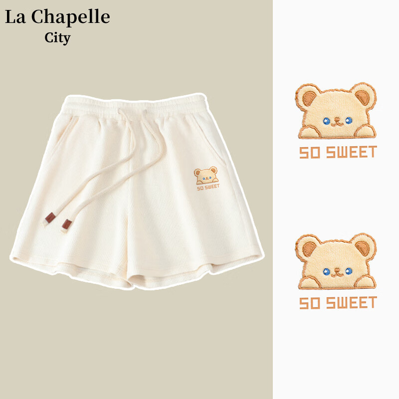 La Chapelle City 拉夏贝尔 女士休闲短裤+女士纯棉短袖 24.9元（需买2件，需用券）
