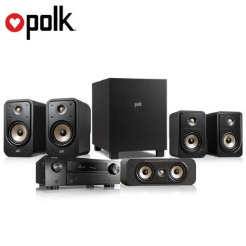 polk 普乐之声 ES20系列+X550 音响 家庭影院音箱 5.1书架影院 天龙功放机 家用hifi音响 客厅电视音响 低音炮