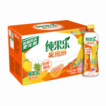 Tropicana 纯果乐 百事可乐 果缤纷 热带美味 果汁饮料 450ml*15瓶