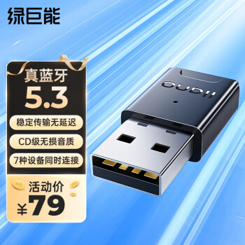 IIano 绿巨能 蓝牙5.3 USB适配器