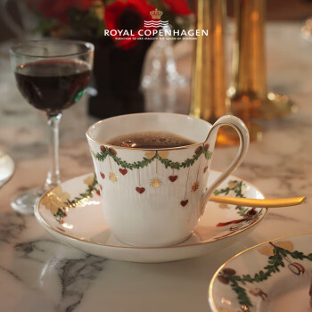 RoyalCopenhagen 皇家哥本哈根经典圣诞咖啡具套装早餐茶杯碟咖啡杯碟