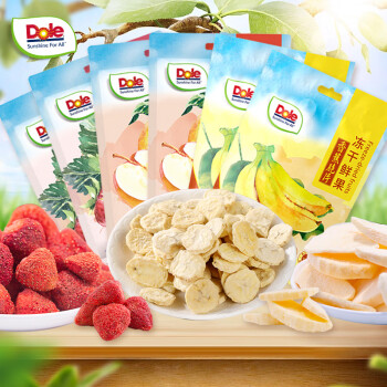 Dole 都乐 混合冻干鲜果6包装 草莓+香蕉+苹果大礼包