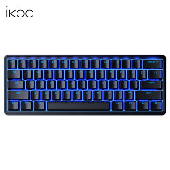 ikbc R300 mini 61键 有线机械键盘 黑色 Cherry红轴 单光