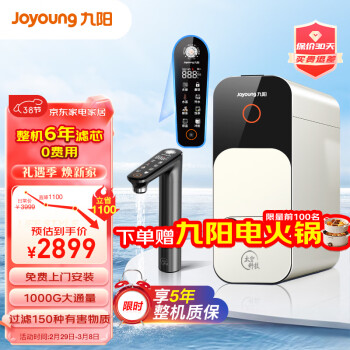 Joyoung 九阳 加热净水器2.5L/min厨下式家ROR1-1000G