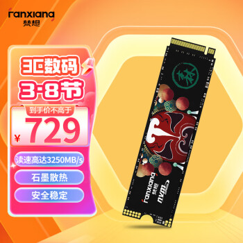 FANXIANG 梵想 2TB SSD固态硬盘 M.2接口NVMe协议PCIe3.0*4 台式机笔记本电脑适用S500MQ