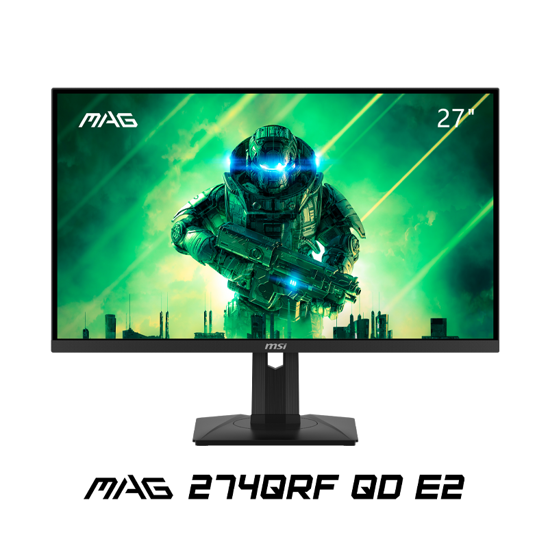 京东PLUS：MSI 微星 MAG 274QRF QD E2 27英寸IPS显示器（2560 *1440、180Hz、HDR400、1ms） 券后1151.01元