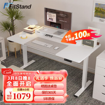 FitStand FS1 双电机电动升降桌 单桌腿