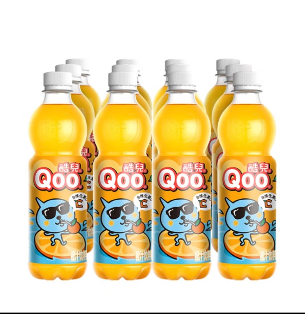 美汁源 可口可乐（Coca-Cola）美汁源酷儿 Qoo 橙味果汁饮料 450ml*12瓶 新老包装随机发货 41.2元