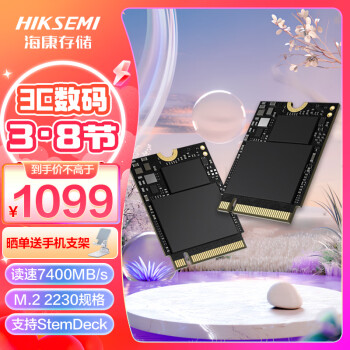 海康威视 2TB SSD固态硬盘 DK4000系列 M.2接口 2230适配SteamDeck掌机