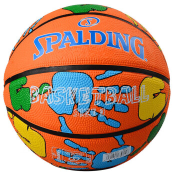 SPALDING 斯伯丁 儿童篮球室内外通用3号橡胶系列篮球 65-133Y