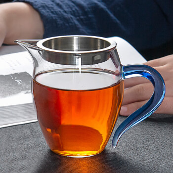 雅集 玻璃公道杯 耐热加厚带过滤茶漏分茶器茶海公杯 茶具配件