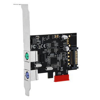 moge 魔羯 MC2210 PCI-E转PS2 扩展卡 +USB2.0插针