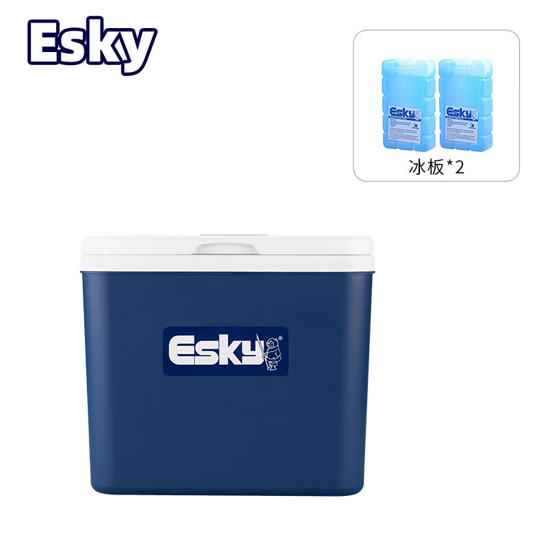 Esky 爱斯基 26L白盖车载家用外卖保温箱冷藏箱便携户外小冰箱保鲜箱附2冰板 券后178元