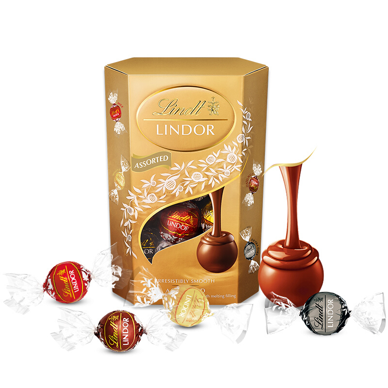 Lindt 瑞士莲 LINDOR软心 精选巧克力 混合口味 200g 43.12元