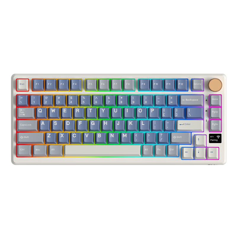 ROYAL KLUDGE RK S75 三模无线机械键盘 81键 云雾轴 RGB 229元