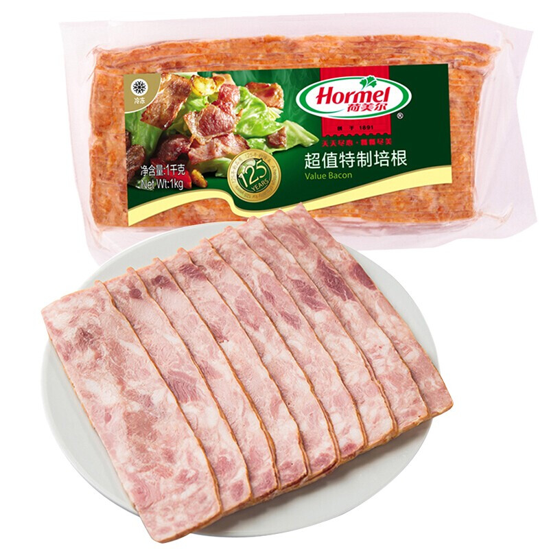 Hormel 荷美尔 超值特制培根 1kg 69.9元