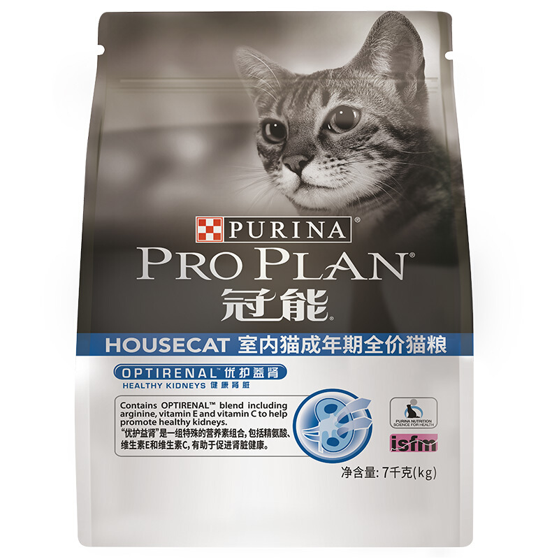 PRO PLAN 冠能 优护营养系列 优护益肾室内成猫猫粮 7kg 券后216.6元