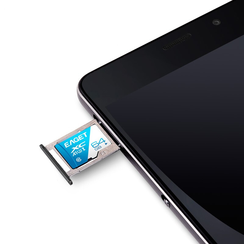 EAGET 忆捷 T1 蓝白卡 Micro-SD存储卡 64GB（UHS-I、V30、U3、A1） 15.8元