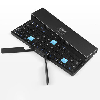 B.O.W 航世 BOW）HB199 多设备折叠无线蓝牙键盘 通用办公小键盘 黑色