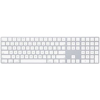 Apple 苹果 带有数字小键盘的妙控键盘-中文 (拼音)-银色 适用MacBook 无线键盘