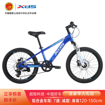XDS 喜德盛 中国风 儿童自行车儿童山地自行车儿童山地车  20寸宝蓝/白