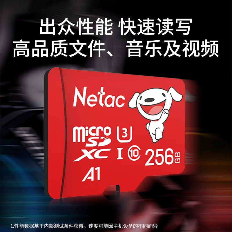 Netac 朗科 JOY 256GB TF(MicroSD)存储卡 115元