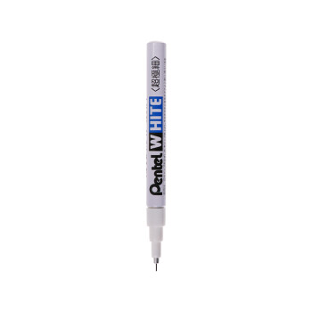 Pentel 派通 日本派通（Pentel）油漆笔0.5mm细头针管 汽车补漆笔划痕修复 油性记号笔 X100W-F 白色