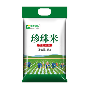 BBCA FOOD 丰原食品 东北大米 粳米 珍珠米 5KG