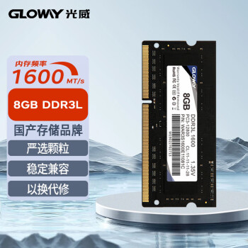 GLOWAY 光威 8GB DDR3L 1600 笔记本内存条 战将系列 低电压版