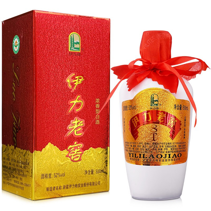 YILI 伊力牌 伊力老窖 52%vol 浓香型白酒 500ml 单瓶装 103.85元