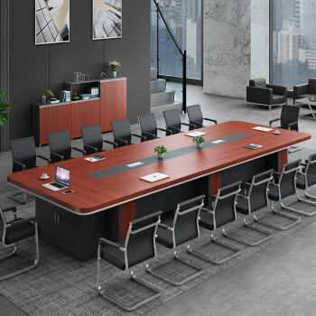 ZUOSHENG 佐盛 现代简约会议桌洽谈桌员工培训桌长条桌办公桌 5.5米*1.5米