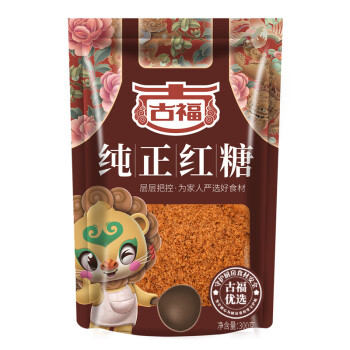 GUFU 古福 纯正红糖300g 甘蔗红糖 冲调饮品